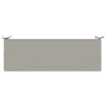 vidaXL Vankúš na lavičku SOEST 100% polyester Sivá 140 x 50 x 5 cm – Obrázok 6