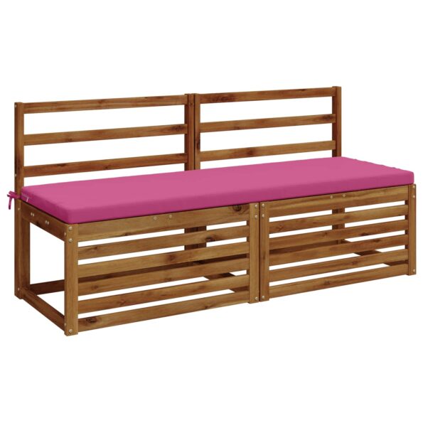 vidaXL Vankúš na lavičku SOEST 100% polyester Ružová 140 x 50 x 5 cm – Obrázok 3
