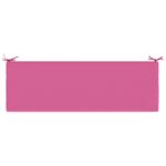 vidaXL Vankúš na lavičku SOEST 100% polyester Ružová 140 x 50 x 5 cm – Obrázok 6