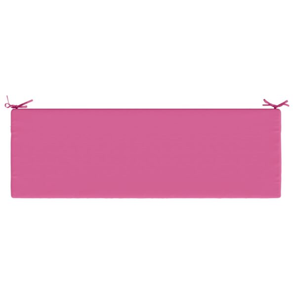 vidaXL Vankúš na lavičku SOEST 100% polyester Ružová 140 x 50 x 5 cm – Obrázok 6