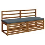 vidaXL Vankúš na lavičku SOEST 100% polyester Modrá 150 x 50 x 5 cm – Obrázok 3