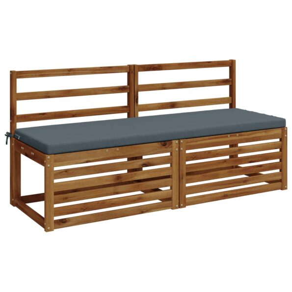 vidaXL Vankúš na lavičku SOEST 100% polyester Modrá 150 x 50 x 5 cm – Obrázok 3
