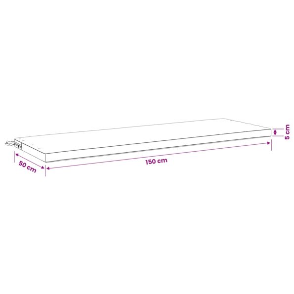 vidaXL 2-dielne podušky na lavicu SOEST 2 ks 100% polyester – Obrázok 10