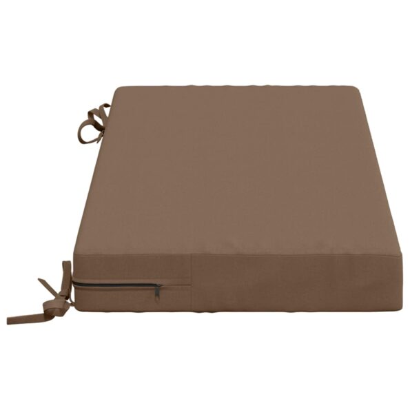 vidaXL Vankúš na lavičku SOEST 100% polyester Sivohnedá 60 x 40 x 8 cm – Obrázok 4