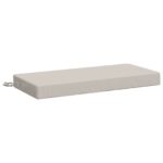 vidaXL Vankúš na lavičku SOEST 100% polyester Biela 60 x 40 x 8 cm – Obrázok 2
