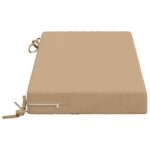 vidaXL Vankúš na lavičku SOEST 100% polyester Piesková 60 x 40 x 8 cm – Obrázok 3