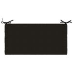 vidaXL Vankúš na lavičku SOEST 100% polyester Čierna 60 x 40 x 8 cm – Obrázok 5