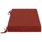 vidaXL Vankúš na lavičku SOEST 100% polyester Červená 60 x 40 x 8 cm – Obrázok 4