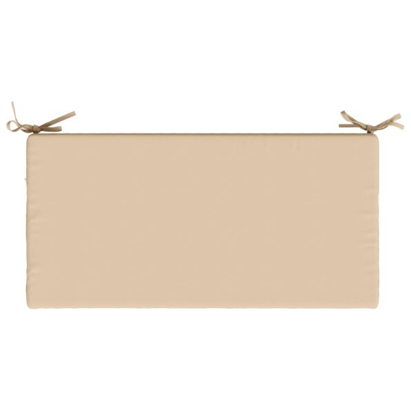 vidaXL Vankúš na lavičku SOEST 100% polyester Krémová 60 x 40 x 8 cm – Obrázok 6