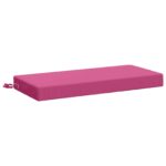 vidaXL Vankúš na lavičku SOEST 100% polyester Ružová 60 x 40 x 8 cm – Obrázok 2