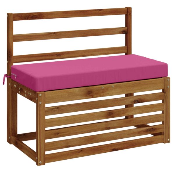 vidaXL Vankúš na lavičku SOEST 100% polyester Ružová 60 x 40 x 8 cm – Obrázok 3