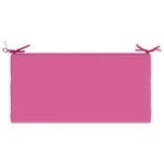 vidaXL Vankúš na lavičku SOEST 100% polyester Ružová 60 x 40 x 8 cm – Obrázok 6