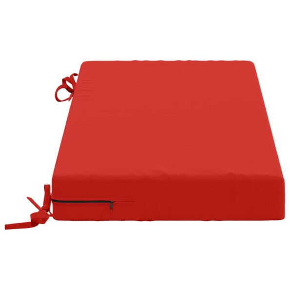 vidaXL Vankúš na lavičku SOEST 100% polyester Červená 60 x 40 x 8 cm – Obrázok 4