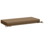 vidaXL Vankúš na lavičku SOEST 100% polyester Sivohnedá 60 x 40 x 8 cm – Obrázok 5