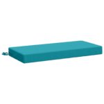 vidaXL Vankúš na lavičku SOEST 100% polyester Tyrkysová 60 x 40 x 8 cm – Obrázok 2