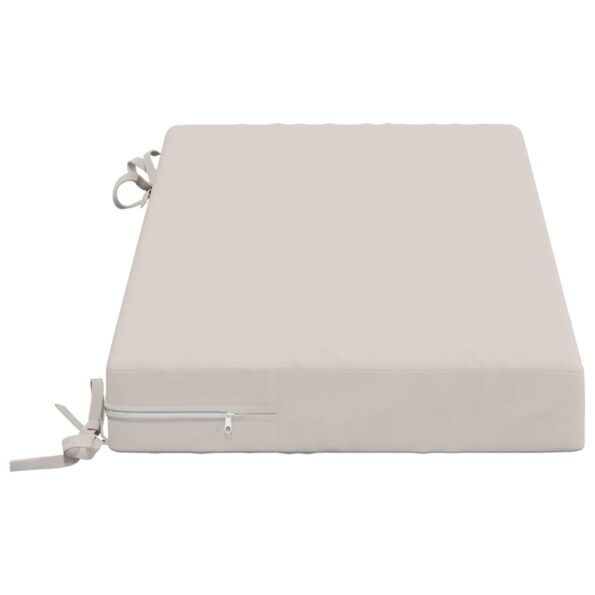 vidaXL Vankúš na lavičku SOEST 100% polyester Biela 80 x 40 x 8 cm – Obrázok 4