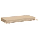 vidaXL Vankúš na lavičku SOEST 100% polyester Krémová 80 x 40 x 8 cm – Obrázok 5