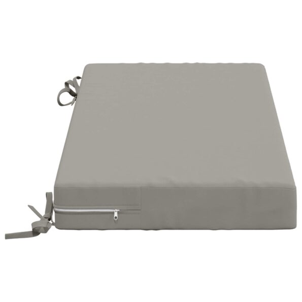 vidaXL Vankúš na lavičku SOEST 100% polyester Sivá 80 x 40 x 8 cm – Obrázok 4
