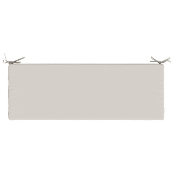 vidaXL Vankúš na lavičku SOEST 100% polyester Biela 100 x 40 x 8 cm – Obrázok 5