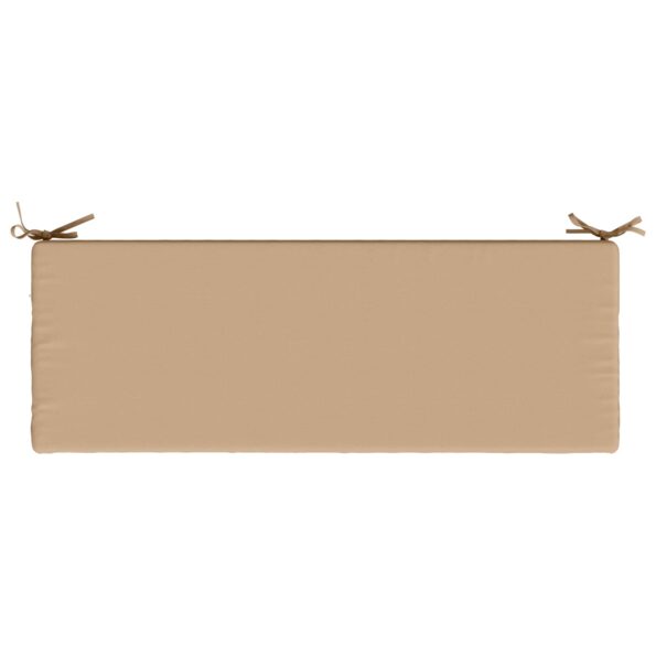 vidaXL Vankúš na lavičku SOEST 100% polyester Piesková 100 x 40 x 8 cm – Obrázok 5