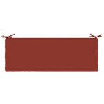 vidaXL Vankúš na lavičku SOEST 100% polyester Červená 100 x 40 x 8 cm – Obrázok 6