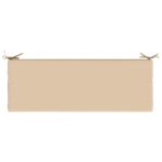 vidaXL Vankúš na lavičku SOEST 100% polyester Krémová 100 x 40 x 8 cm – Obrázok 6