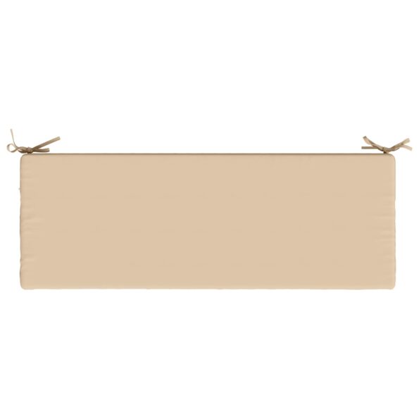vidaXL Vankúš na lavičku SOEST 100% polyester Krémová 100 x 40 x 8 cm – Obrázok 6