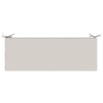 vidaXL Vankúš na lavičku SOEST 100% polyester Biela 110 x 40 x 8 cm – Obrázok 5