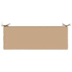 vidaXL Vankúš na lavičku SOEST 100% polyester Piesková 110 x 40 x 8 cm – Obrázok 5