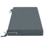 vidaXL Vankúš na lavičku SOEST 100% polyester Modrá 110 x 40 x 8 cm – Obrázok 4