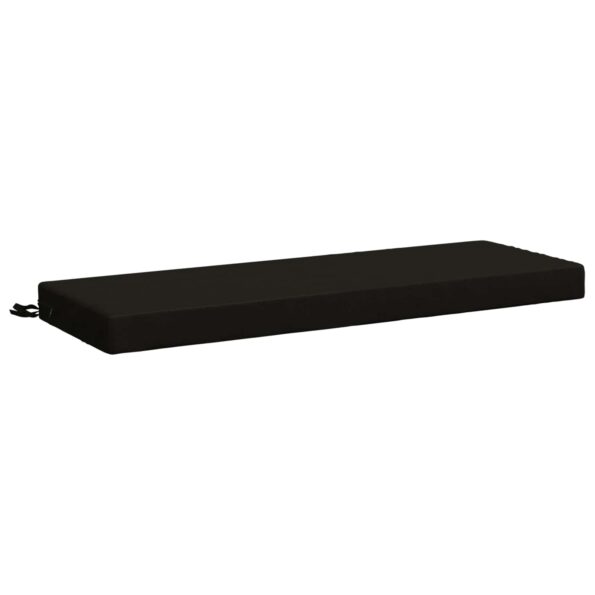 vidaXL Vankúš na lavičku SOEST 100% polyester Čierna 110 x 40 x 8 cm – Obrázok 2