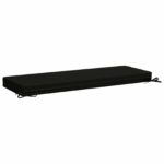 vidaXL Vankúš na lavičku SOEST 100% polyester Čierna 110 x 40 x 8 cm – Obrázok 5