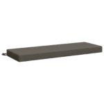 vidaXL Vankúš na lavičku SOEST 100% polyester Sivá 110 x 40 x 8 cm – Obrázok 2