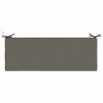 vidaXL Vankúš na lavičku SOEST 100% polyester Sivá 110 x 40 x 8 cm – Obrázok 6