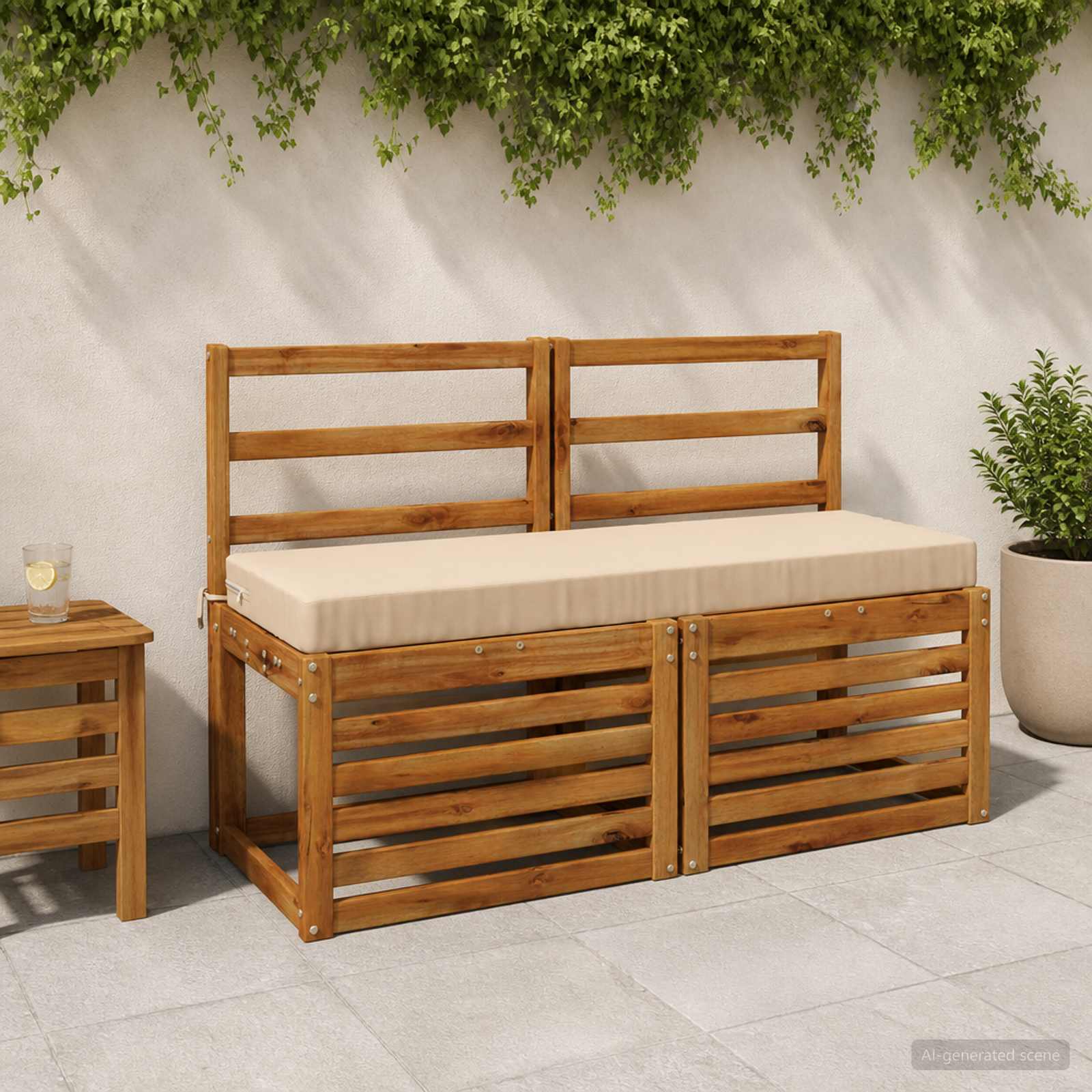 949682_1.jpg vidaXL Vankúš na lavičku SOEST 100% polyester Krémová 110 x 40 x 8 cm – Obrázok 1