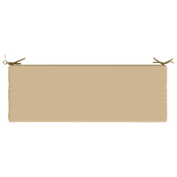vidaXL Vankúš na lavičku SOEST 100% polyester Béžová 110 x 40 x 8 cm – Obrázok 6