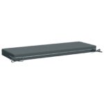 vidaXL Vankúš na lavičku SOEST 100% polyester Modrá 120 x 40 x 8 cm – Obrázok 5