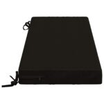 vidaXL Vankúš na lavičku SOEST 100% polyester Čierna 120 x 40 x 8 cm – Obrázok 4