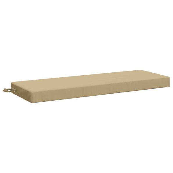 vidaXL Vankúš na lavičku SOEST 100% polyester Béžová 120 x 40 x 8 cm – Obrázok 2