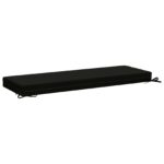 vidaXL Vankúš na lavičku SOEST 100% polyester Čierna 120 x 40 x 8 cm – Obrázok 4