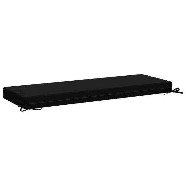 vidaXL Vankúš na lavičku SOEST 100% polyester Čierna 120 x 40 x 8 cm – Obrázok 4