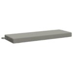 vidaXL Vankúš na lavičku SOEST 100% polyester Sivá 120 x 40 x 8 cm