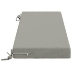 vidaXL Vankúš na lavičku SOEST 100% polyester Sivá 120 x 40 x 8 cm – Obrázok 3