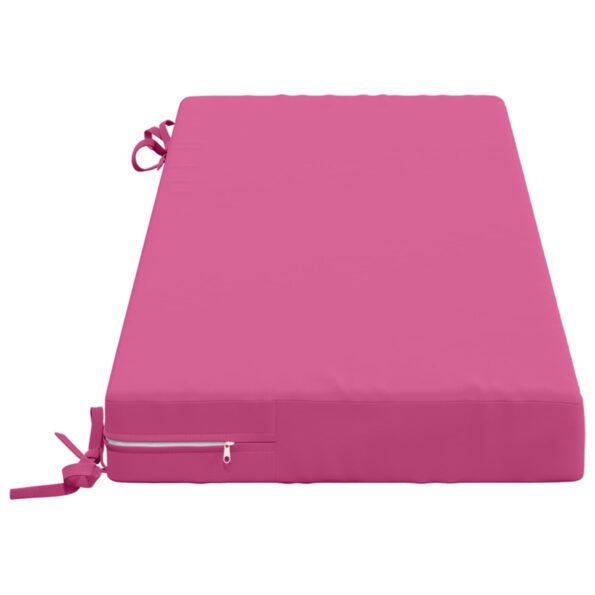 vidaXL Vankúš na lavičku SOEST 100% polyester Ružová 120 x 40 x 8 cm – Obrázok 4