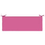 vidaXL Vankúš na lavičku SOEST 100% polyester Ružová 120 x 40 x 8 cm – Obrázok 6