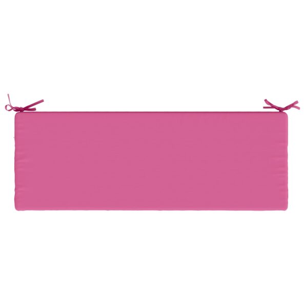 vidaXL Vankúš na lavičku SOEST 100% polyester Ružová 120 x 40 x 8 cm – Obrázok 6