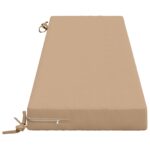 vidaXL Vankúš na lavičku SOEST 100% polyester Piesková 140 x 40 x 8 cm – Obrázok 4