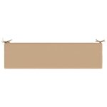 vidaXL Vankúš na lavičku SOEST 100% polyester Piesková 140 x 40 x 8 cm – Obrázok 6
