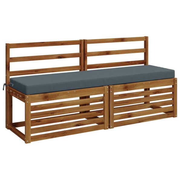 vidaXL Vankúš na lavičku SOEST 100% polyester Modrá 140 x 40 x 8 cm – Obrázok 3