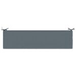 vidaXL Vankúš na lavičku SOEST 100% polyester Modrá 140 x 40 x 8 cm – Obrázok 6